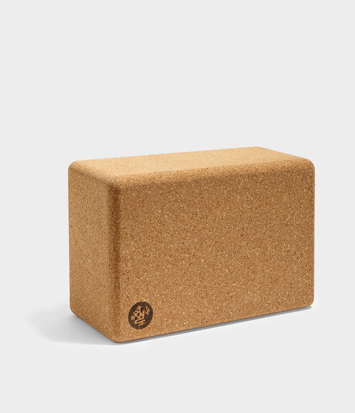 Yoga Studio The Comfortable Large Cork Yoga Block Brique (sans marque) 22,5 cm x 12 cm x 7,5 cm Antibactérienne avec bords arrondis